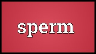 Sperm Meaning [upl. by Larue]