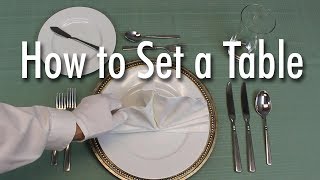 Learn How to Set a Formal Dinner Table [upl. by Anitsua]