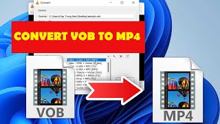 How To Convert A VOB File To MP4  VOB to MP4 Converter [upl. by Graehl]