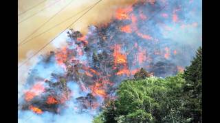 Waldbrand Visp 260411  Löscharbeiten HD [upl. by Klayman]