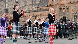 The Ceremony of Beating Retreat at Edinburgh Castle 2024  CCF  Highland Dancers and Pipes amp Drums [upl. by Earaj974]