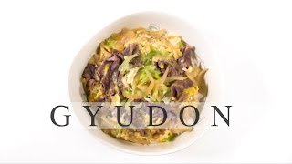 Gyudon Recipe  Japanese Beef and Egg on Rice [upl. by Nitsug]