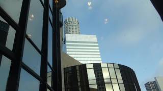 Otis Traction Yellow Tower Elevators At Westin Bonaventure Hotel [upl. by Delp]