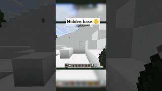 Hidden Base in Snow in Minecraft minecraft shorts [upl. by Neros]