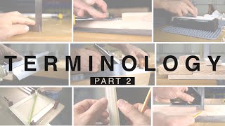 Beginner Woodworking and Carpentry Terminology Part 2 [upl. by Nylloc]