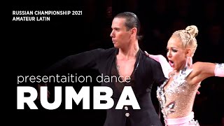 RUMBA  Basic steps  The best 15th Russian dance couples 2021 [upl. by Eiliab]