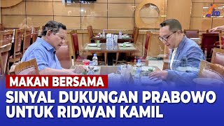 MAKAN PADANG BARENG INI PESAN PRABOWO UNTUK RIDWAN KAMIL [upl. by Strong]