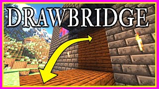 Minecraft How to BUILD a Castle part 1  WORKING Drawbridge [upl. by Aynam]