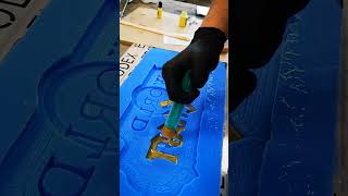 Making Epoxy World of War craft Logo With Epoxy Resin [upl. by Artimas698]