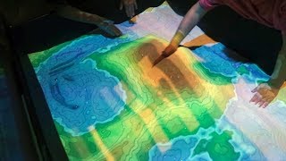 Virtual Reality Topography Table at the Springs Preserve [upl. by Iridissa]