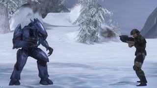 Halo 3 AI Battle  Elites vs Marines [upl. by Lapointe]