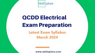 QCDD Electrical Syllabus Questions Study Materials 2024  SkillXplore Qatar [upl. by Enyrhtac180]