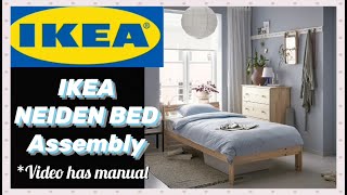 🇨🇦이케아 네이덴 침대 조립설명서 첨부IKEA Neiden bedvideo has manual [upl. by Azila]