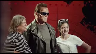 Arnold Schwarzenegger poses as wax statue to prank Madame Tussauds tourists [upl. by Perpetua774]