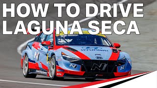 WeatherTech Raceway Laguna Seca TCR Hot Lap  Hyundai Elantra N TCR  Explained by Robert Wickens [upl. by Siulegroj649]