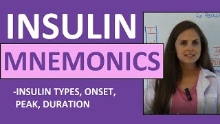 Insulin Onset Peak Duration Mnemonic Nursing  Types of Insulin Nursing NCLEX Review [upl. by Isabeau]