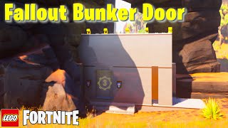 How to build a Fallout Bunker Door in Lego Fortnite [upl. by Mcfarland598]