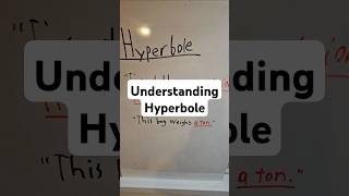 Hyperbole englishteacher learnenglish englishtips ingles 語英 grammar eslteaching english [upl. by Forward]