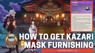 How to Get Kazari Mask Furnishing  Genshin Impact 25 [upl. by Spencer]