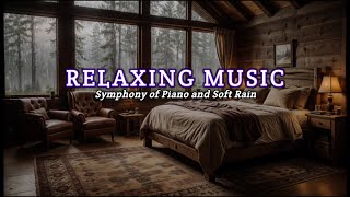 Peaceful Piano amp Rain Sound  Relaxing Background Music with Warm Room Deep Sleep Heal the Mind [upl. by Greenquist]