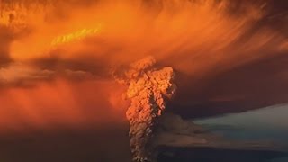 Raw Calbuco Volcano Erupts in Chile [upl. by Ytirahs524]