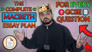 Macbeth One FULL Essay Plan Which Fits EVERY GCSE Question [upl. by Krall]