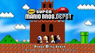 DEPOT New Super Mario Bros Full Walkthrough 100 [upl. by Pier]