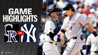 Rockies vs Yankees Game Highlights 82424  MLB Highlights [upl. by Walker]