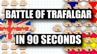 Battle of Trafalgar in 90 Seconds [upl. by Bowman]