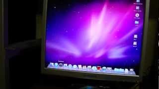 Mac OS X Snow Leop on old Pentium 4 PC [upl. by Trinl]