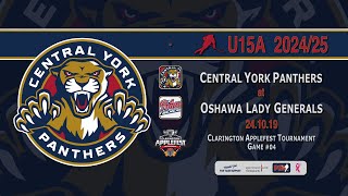 241019 CAFT04 CYGHA U15A at Oshawa Lady Generals [upl. by Melia]