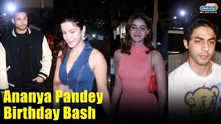 Ananya Pandey Birthday Party Aryan Khan Navya Naveli Nanda Siddhant Chaturvedi [upl. by Arvad825]