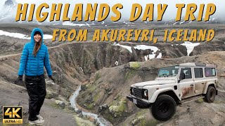 INTO THE HIGHLANDS OF ICELAND  Day Trip From Akureyri to Kerlingarfjöll amp Hveravellir Hot Springs [upl. by Enywtna]