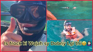 Snorkelling First Time In Life  Frock Ni Chalty Aesy Kamo k Liye Dietitian Aqsa Travel Vlog Part 1 [upl. by Maryjo341]