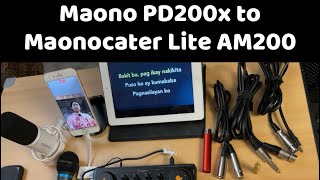 Connect maono PD200x to Maonocaster liteAM200 [upl. by Einafats]