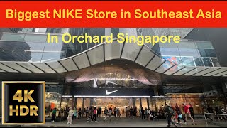 NIKE Store Singapore Orchard the BIGGEST Store in Southeast Asia [upl. by Eittap896]