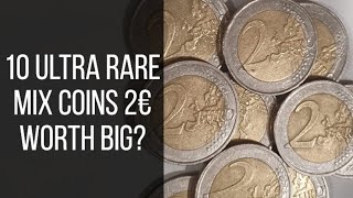 10 Ultra Rare Mix Coins 2€ Worth Big youtube coins rarecoins [upl. by Kado420]