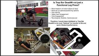 Leg Press vs Trap Bar Deadlift  quotFunctional Trainingquot explained [upl. by Eerak]