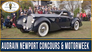 Hitting the Road and Taking Home Trophies in Ultra Rare Automobiles 2023 Audrain Newport Concours [upl. by Maclean651]