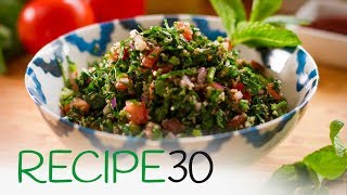 How to make the perfect taboule or tabbouleh a Super Healthy Lebanese Salad [upl. by Nawj]