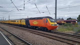 Colas Rail 43277 and 43357 passing Peterborough [upl. by Tedda]