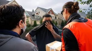 Scammer BUSTED at his Front Door [upl. by Helmer]