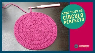 Cómo tejer un círculo perfecto 🔴 a crochet [upl. by Danya]