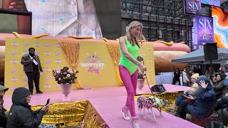 The Hottest Dog Show in Times Square New York 2024 [upl. by Chadd]