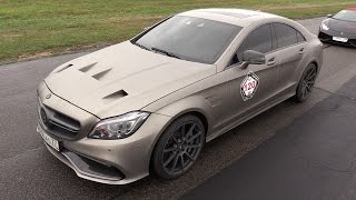 990HP MercedesAMG CLS63 S GAD Motors vs Ferrari F12 NLargo [upl. by Whitnell902]