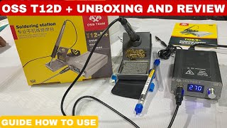 Soldering station OSS T12D  Unboxing amp Review [upl. by Nossila274]