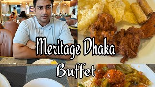 Meritage Dhaka  buffet  800 taka 120 item  buffet in dhanmondi [upl. by Marget805]