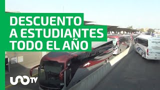 Aprueban descuento del 50 a estudiantes en autotransporte federal todo el año [upl. by Asilenna]