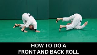 Basic JiuJitsu Mobility Forward and Back Rolls [upl. by Ateuqram]