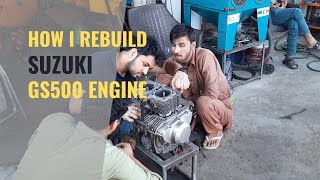 How I Rebuild GS500 Engine  Top End Rebuild  Suzuki GS500 [upl. by Ailec]